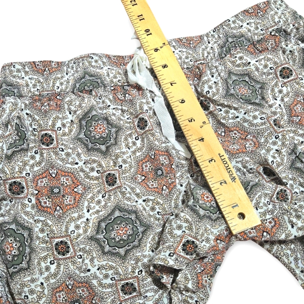 JOIE Layana Silk Lounge Shorts Petunia Tile Mandala Floral Print Size M - Picture 9 of 9